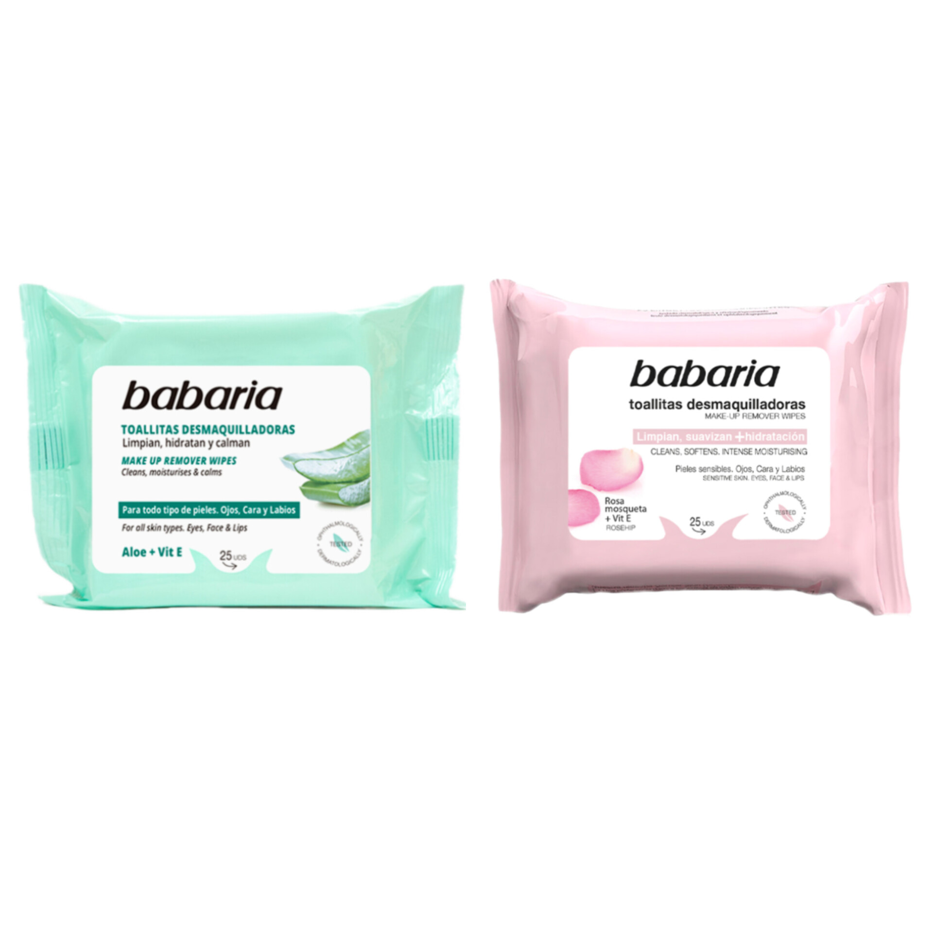 دستمال مرطوب پاک کننده آرایش باباریا بسته 25 عددی اورجینال Babaria Makeup Remover Cleansing Wipes 25 Sheets