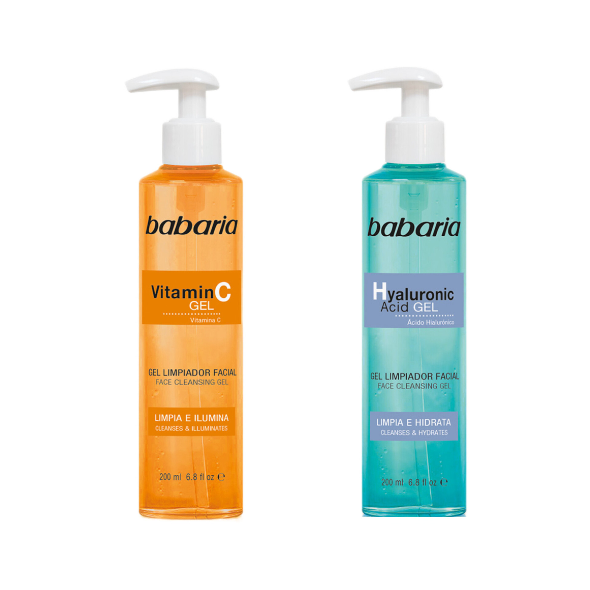 ژل شستشوی صورت باباریا 200 میل اورجینال Babaria Face Cleansing Gel 200ml