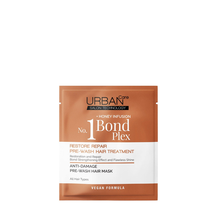 ماسک مو ورقهای اوربان کر مدل Bond Plex No.1 حجم 50 میل ترمیمکننده و تغذیهکننده عمیق مو – وگان و بدون پارابن