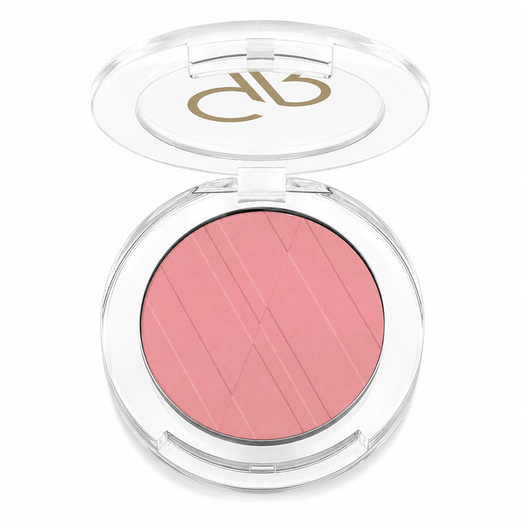 رژگونه پودری طلایی گلدن رز مدل Powder Blush بافت مخملی، ماندگاری بالا و رنگبندی متنوع