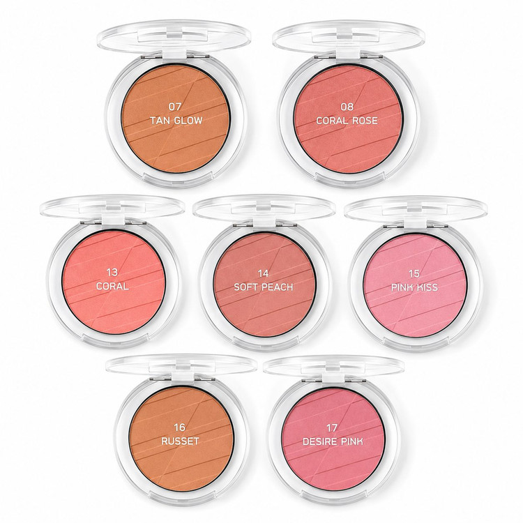 رژگونه پودری طلایی گلدن رز مدل Powder Blush بافت مخملی، ماندگاری بالا و رنگبندی متنوع