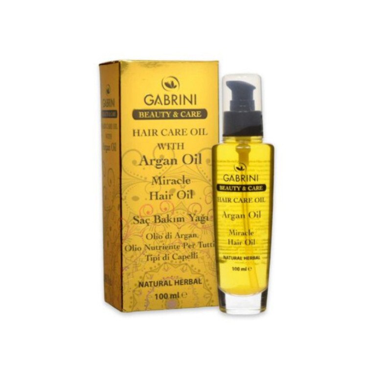 روغن آرگان مو گابرینی اورجینال مدل Miracle حجم 100 میل ترمیمکننده و تقویتکننده موهای خشک و آسیبدیده