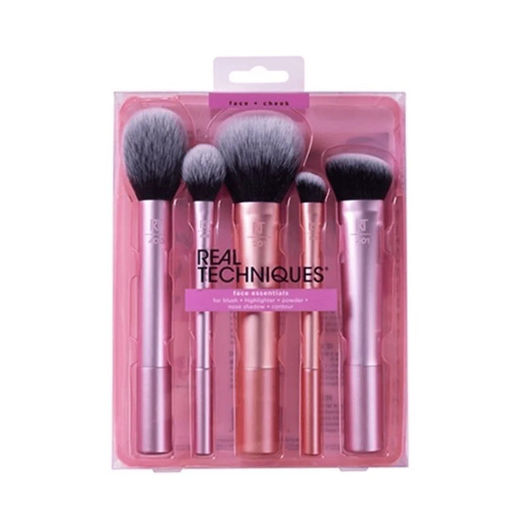 ست براش آرایشی ریل تکنیک مدل Au Naturale مجموعه 5 عددی مناسب آرایش طبیعی و ملایم