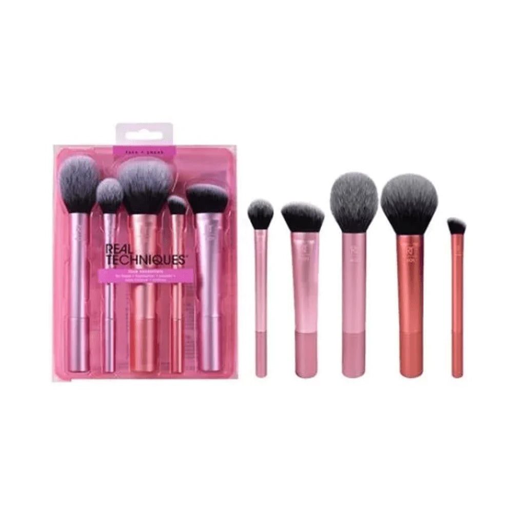 ست براش آرایشی ریل تکنیک مدل Au Naturale مجموعه 5 عددی مناسب آرایش طبیعی و ملایم