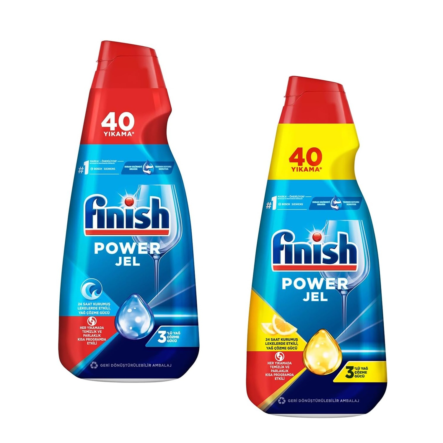 ژل ماشین ظرفشویی فینیش مدل Power Gel مناسب 40 بار شستشو حجم 1000 میل موجود در دو رایحه مختلف