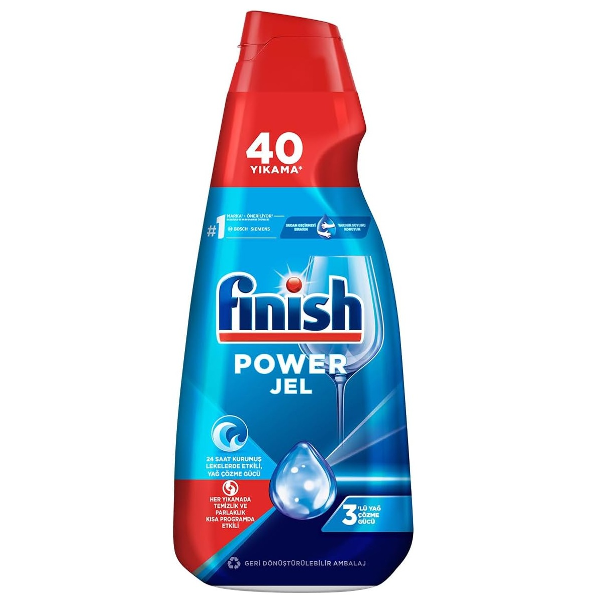 ژل ماشین ظرفشویی فینیش مدل Power Gel مناسب 40 بار شستشو حجم 1000 میل موجود در دو رایحه مختلف
