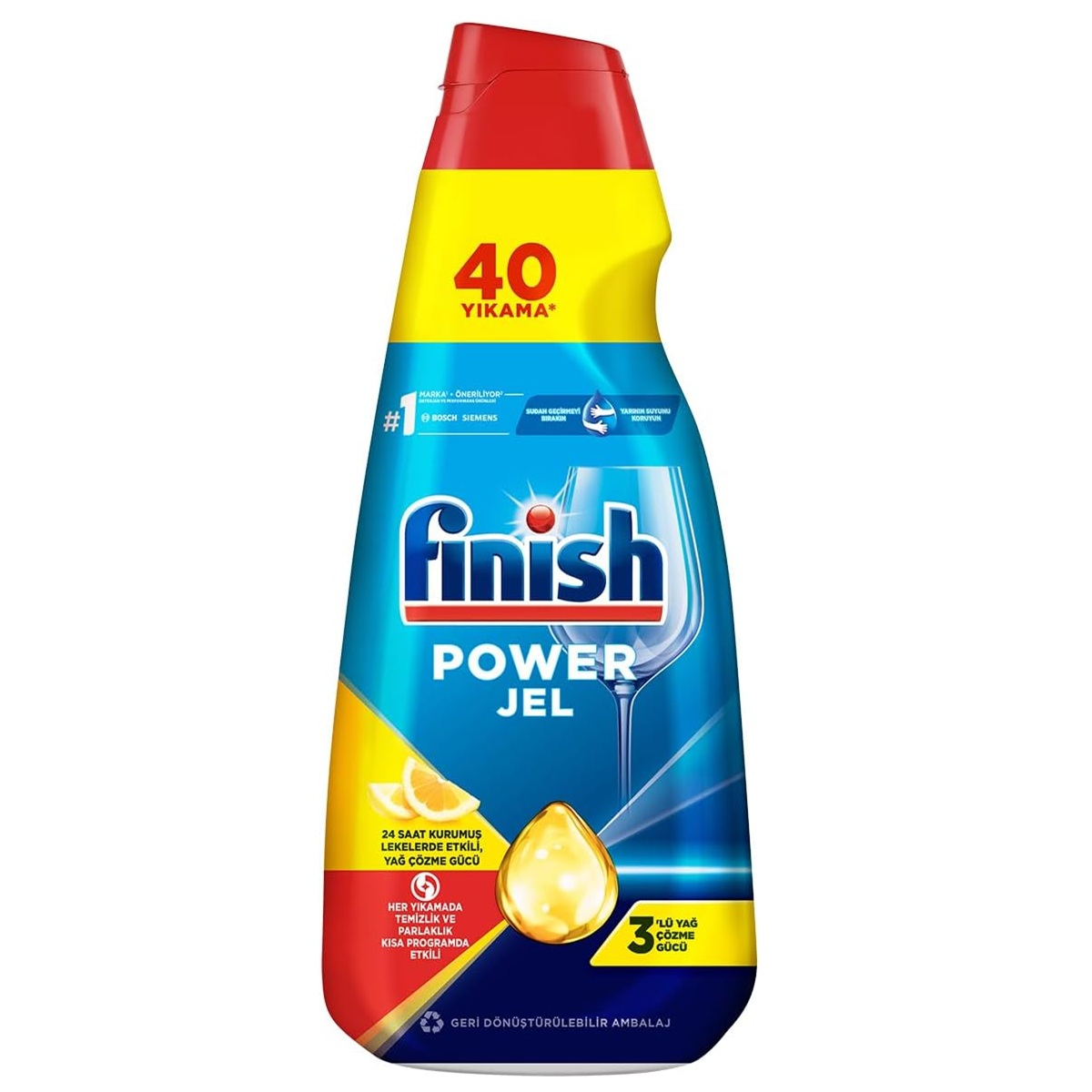 ژل ماشین ظرفشویی فینیش مدل Power Gel مناسب 40 بار شستشو حجم 1000 میل موجود در دو رایحه مختلف