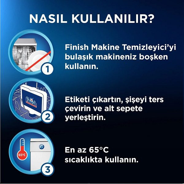 مایع جرمگیر و تمیزکننده ماشین ظرفشویی فینیش Finish Machine Cleaner