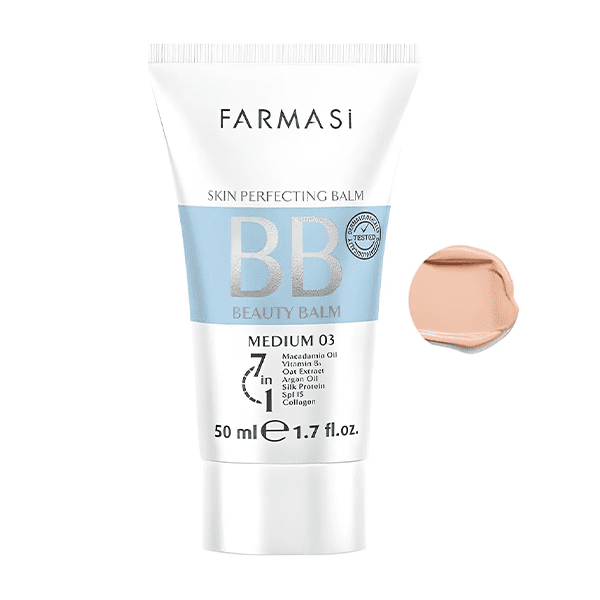 بی بی کرم فارماسی اورجینال SPF15 حاوی 7 ماده مؤثره حجم 50 میل پوشش طبیعی و مراقبت از پوست