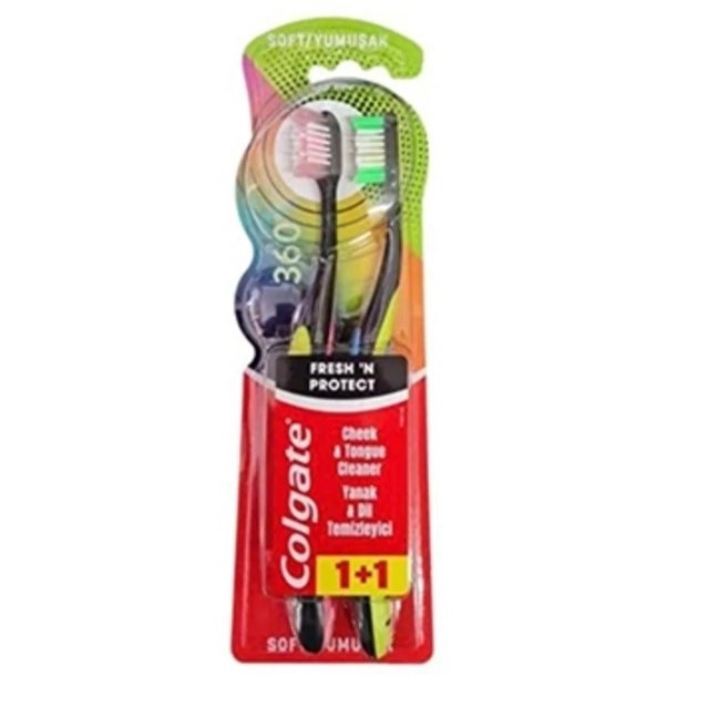 مسواک دوقلوی کلگیت سافت 360 مدل Fresh Protect
