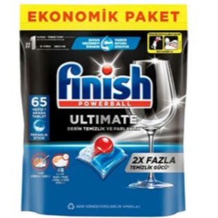قرص ماشین ظرفشویی فینیش Finish مدل Ultimate بسته 65 عددی