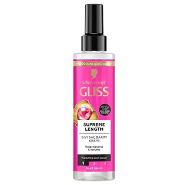 اسپری دوفاز گلیس ترمیم کننده موهای بلند مدل Supreme length