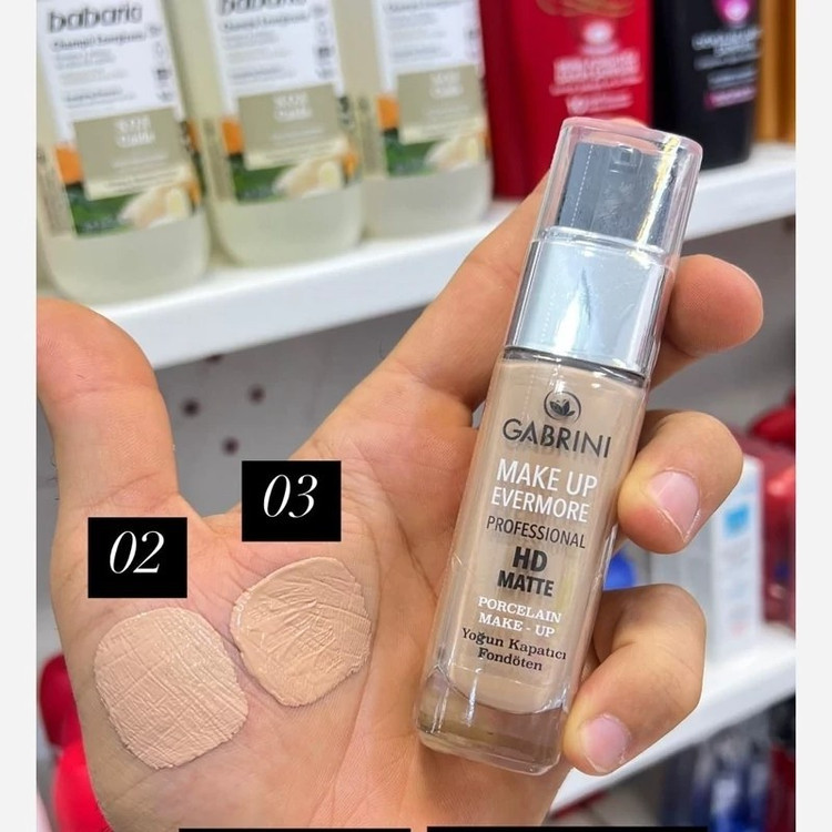 کرم پودر شیشه ای مات گابرینی Professional HD Matte شماره 02