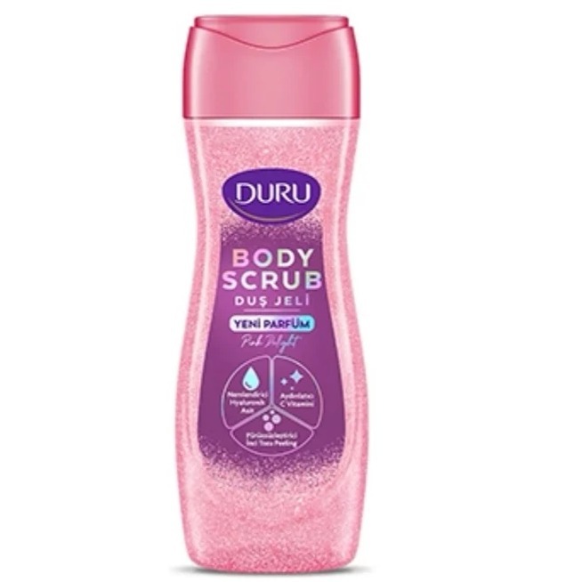 شامپو و اسکراب بدن شاین دار دورو مدل Pink Delight
