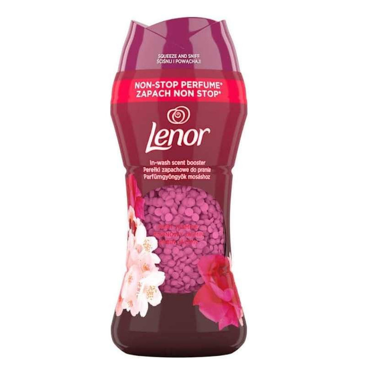 دانه های خوشبو کننده لباس لنور Lenor رایحه Ruby Jasmine بسته 195 گرمی