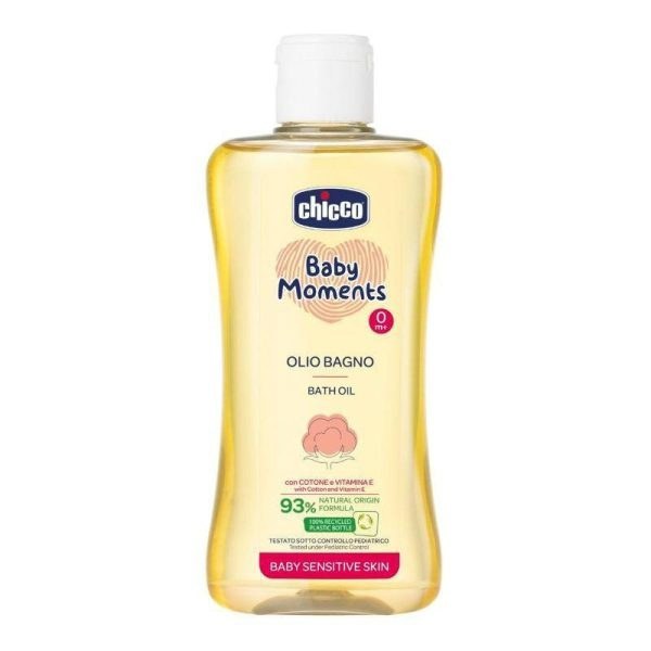روغن بدن چیکو Chicco پنبه دانه 93درصد olio bagno ارگانیک حجم 200 میل