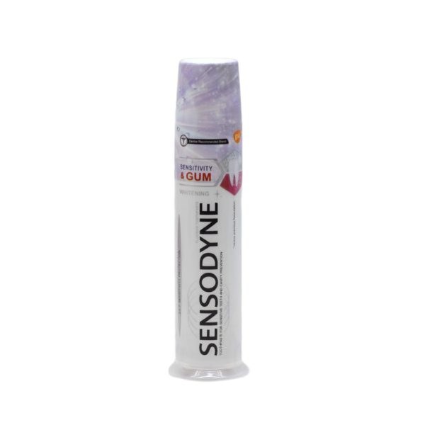 خمیردندان پمپی سنسوداین SENSODYNE مدل Sensitivity  Gum برای دندان های حساس حجم 100 میل
