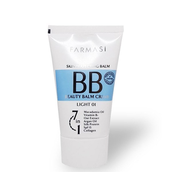 بی بی کرم 7 در 1 فارماسی رنگ روشن 01 با SPF15 حجم 50 میل