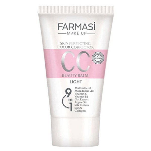 سی سی کرم 9 در 1 فارماسی رنگ روشن 01 با SPF25 حجم 50 میل