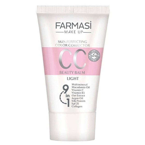 سی سی کرم 9 در 1 فارماسی رنگ روشن 01 با SPF25 حجم 50 میل