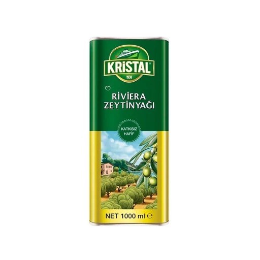 روغن زیتون کریستال Kristal قوطی فلزی حجم 1 لیتری