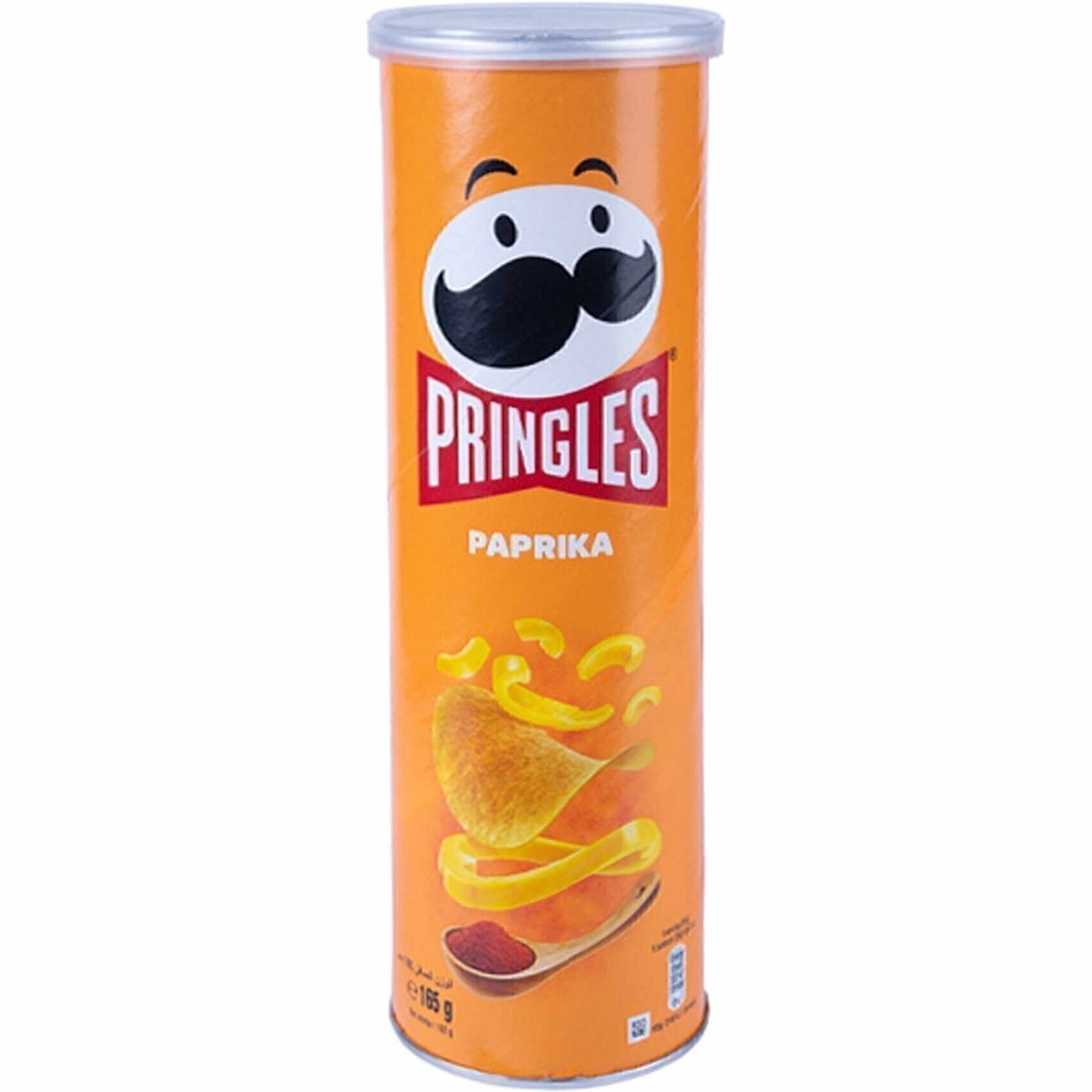 چیپس پرینگلز Pringles با طعم پاپریکا Paprika حجم 165 گرم