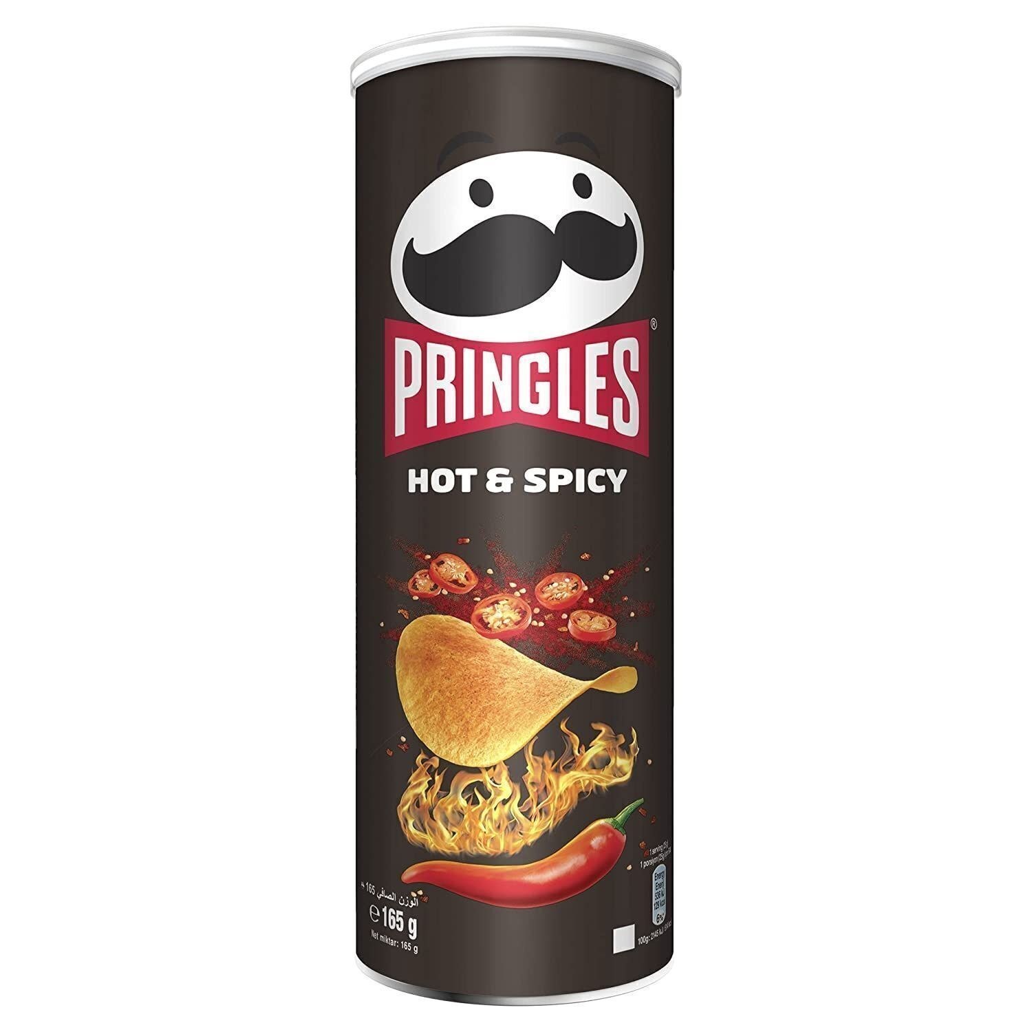 چیپس تند و آتشی پرینگلز Pringles مدل Hot Spicy حجم 165 گرم