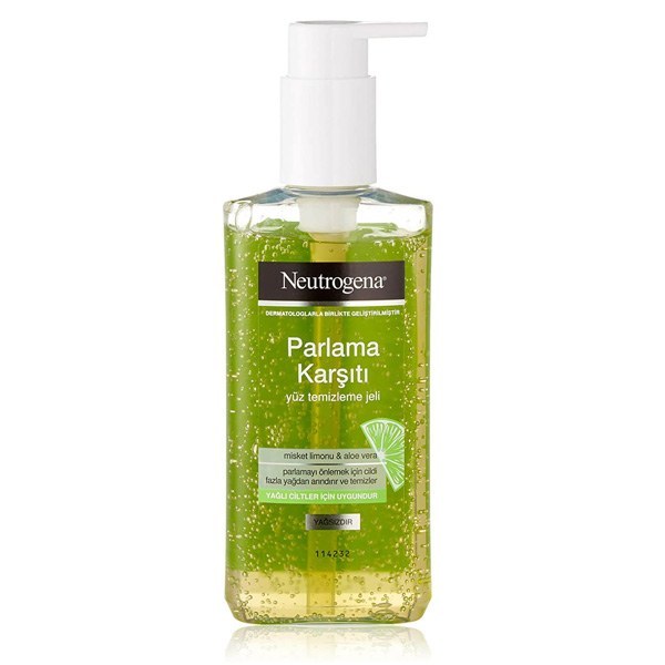 ژل شستشوی صورت لیمو و آلوئه ورا نوتروژینا Neutrogena حجم 200 میلی
