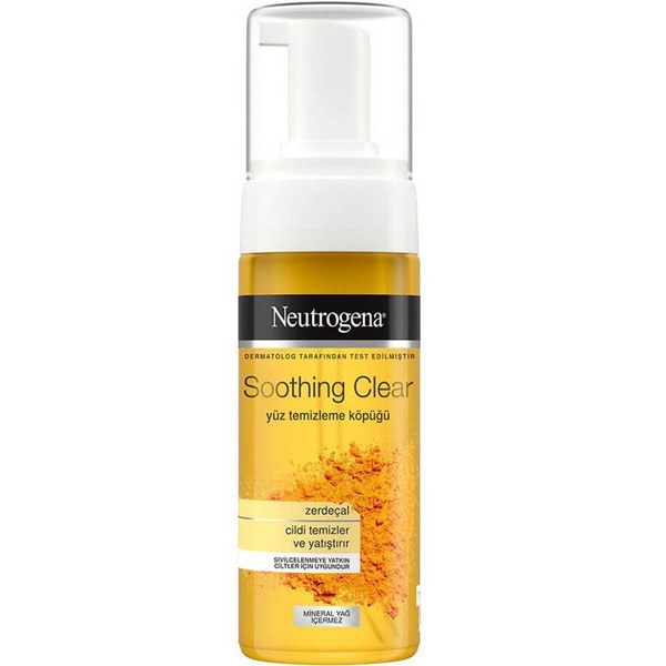 فوم شستشوی صورت نوتروژینا زردچوبه Soothing Clear پوست دهیدراته و مستعد جوش 150 میل