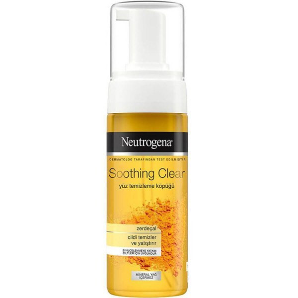 فوم شستشوی صورت نوتروژینا زردچوبه Soothing Clear پوست دهیدراته و مستعد جوش 150 میل