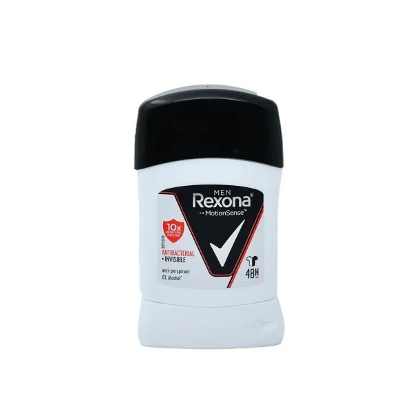 استیک ضد تعریق و دئودورانت مردانه رکسونا مدل Antibacterial + Invisible وزن 40 گرم