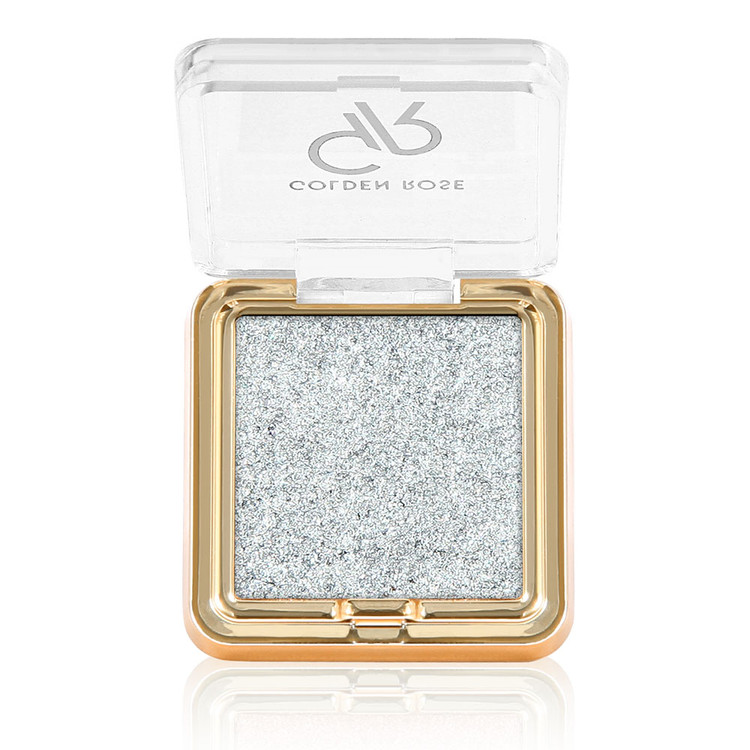 سایه چشم تکی شاین دار گلدن رز Golden Rose مدل Giltter Glow شماره 01 رنگ Diamond