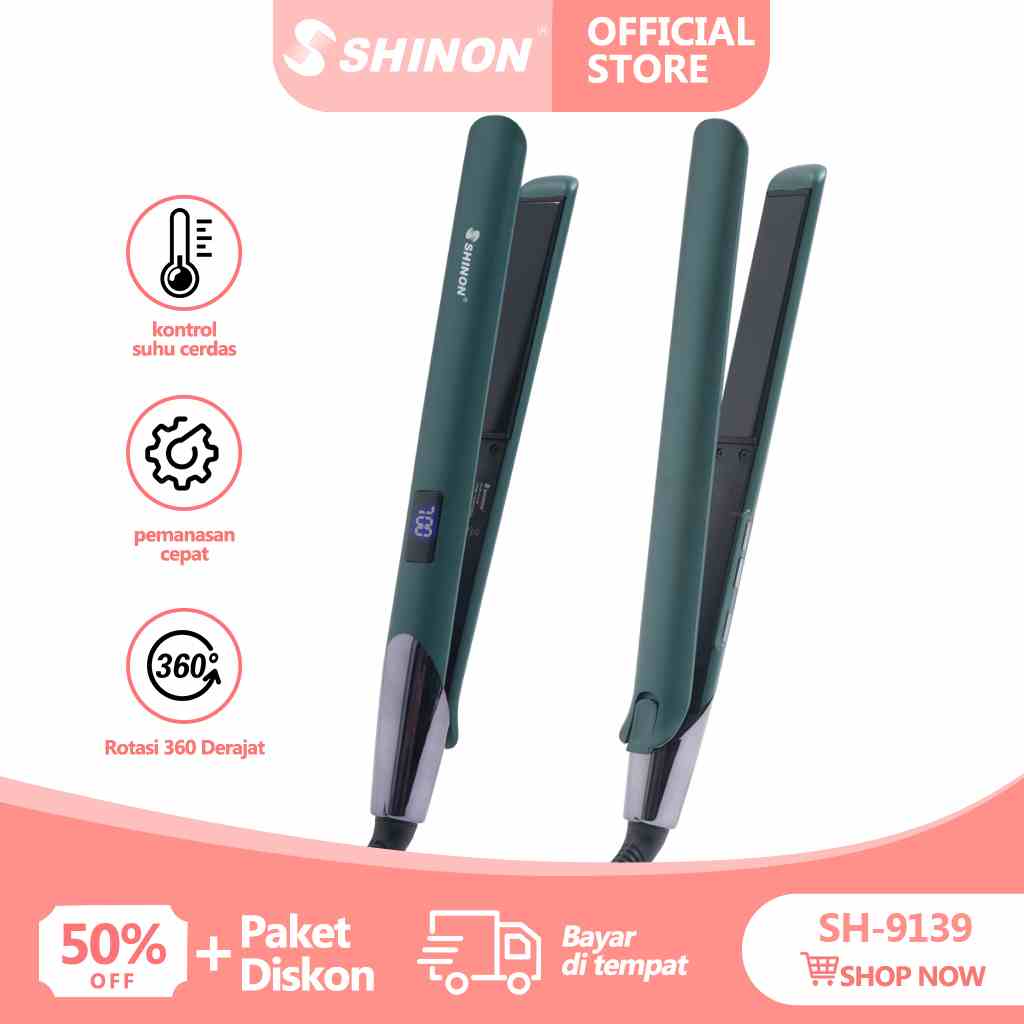اتو موی حرفهای شینون SHINON مدل SH-9139 دارای نمایشگر دیجیتال