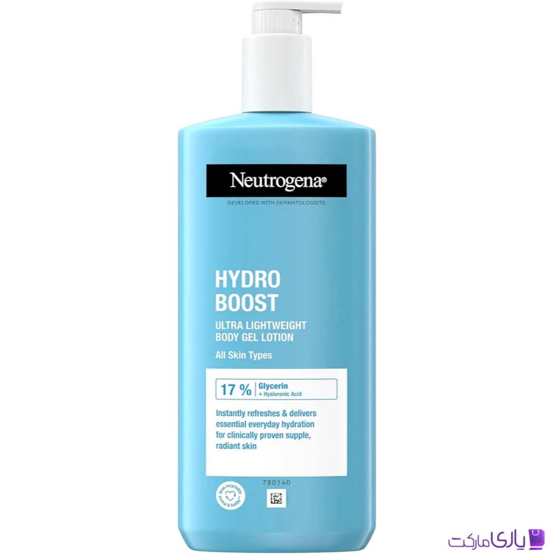 لوسیون بدن نوتروژینا مدل Hydro Boost مناسب پوست خشک و معمولی حجم 400 میل