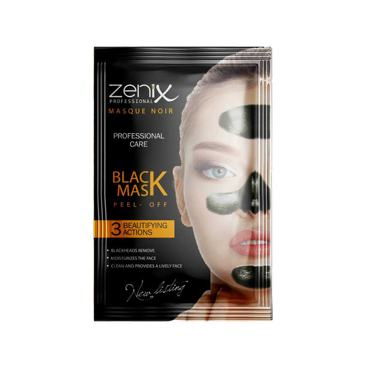 ماسک ورقه ای زغال ضدجوش مرطوب کننده و پاکسازی کننده زنیکس Zenix حجم 15 گرم