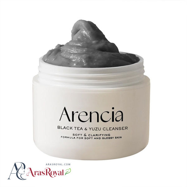شوینده موچی چای سیاه و یوجا آرنسیا Arencia مدل Clarifying وزن 120 گرم