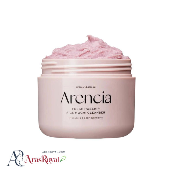 شوینده موچی گل رز و برنج آرنسیا Arencia مدل Fresh Rosehip وزن 120 گرم