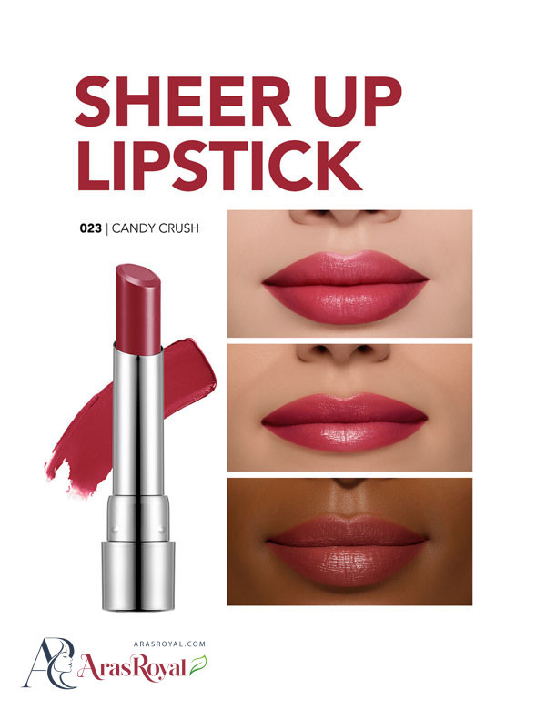 رژ لب جامد شیر آپ فلورمار Flormar Sheer Up شماره 023 Candy Crush