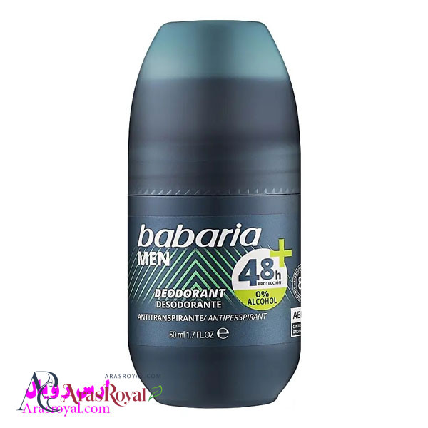 مام رولی ضد تعریق مردانه باباریا Babaria حجم 50 میل