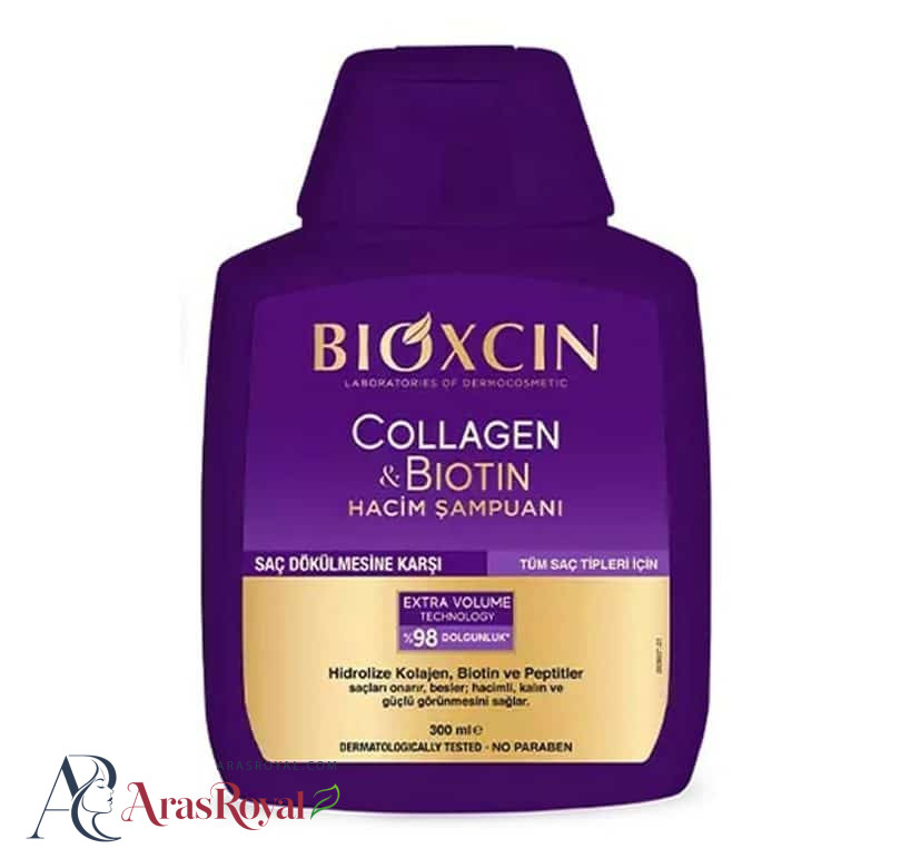 شامپو بیوکسین BIOXCIN حاوی کلاژن و بیوتین حجم 300 میل