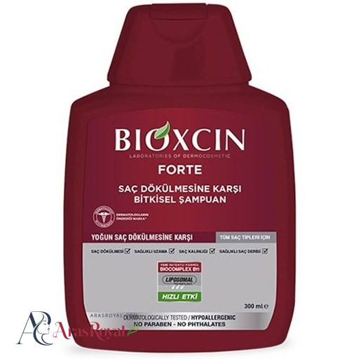 شامپو سر بیوکسین ضد ریزش مدل فورت حجم 300 میل BIOXCIN FORTE DUKULMESINE KARSI