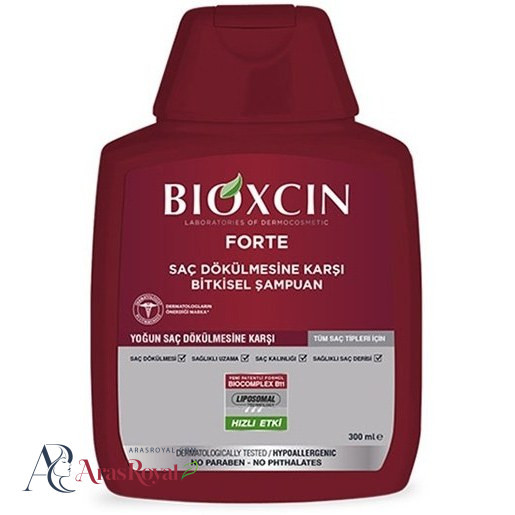 شامپو سر بیوکسین ضد ریزش مدل فورت حجم 300 میل BIOXCIN FORTE DUKULMESINE KARSI