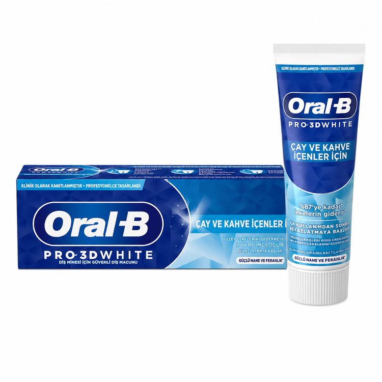 خمیر دندان سفیدکننده اورال بی Pro 3D White حجم 75 میلیلیتر اورجینال سفیدکننده دندان و محافظ مینای دندان