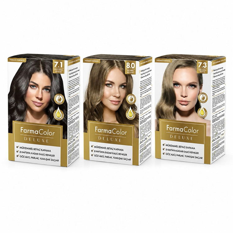 رنگ موی فارماسی موجود در 3 شماره Framcolor Glamour حجم 100 میل پوشش کامل موهای سفید