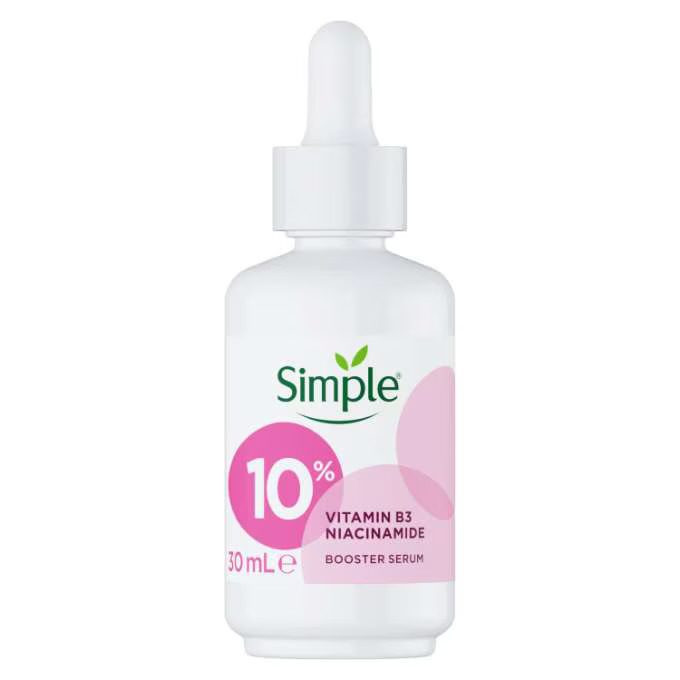 سرم نیاسینامید 10٪ سیمپل Simple + ویتامین B5 حجم 30 میل