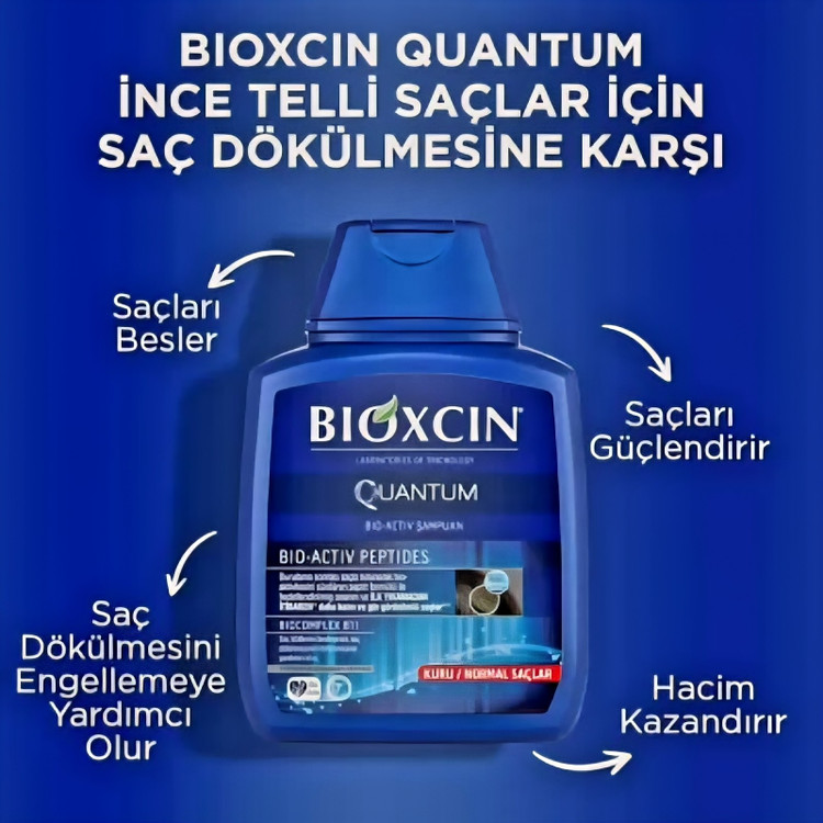 شامپو موی چرب بیوکسین آبی مدل کوانتوم Quantum