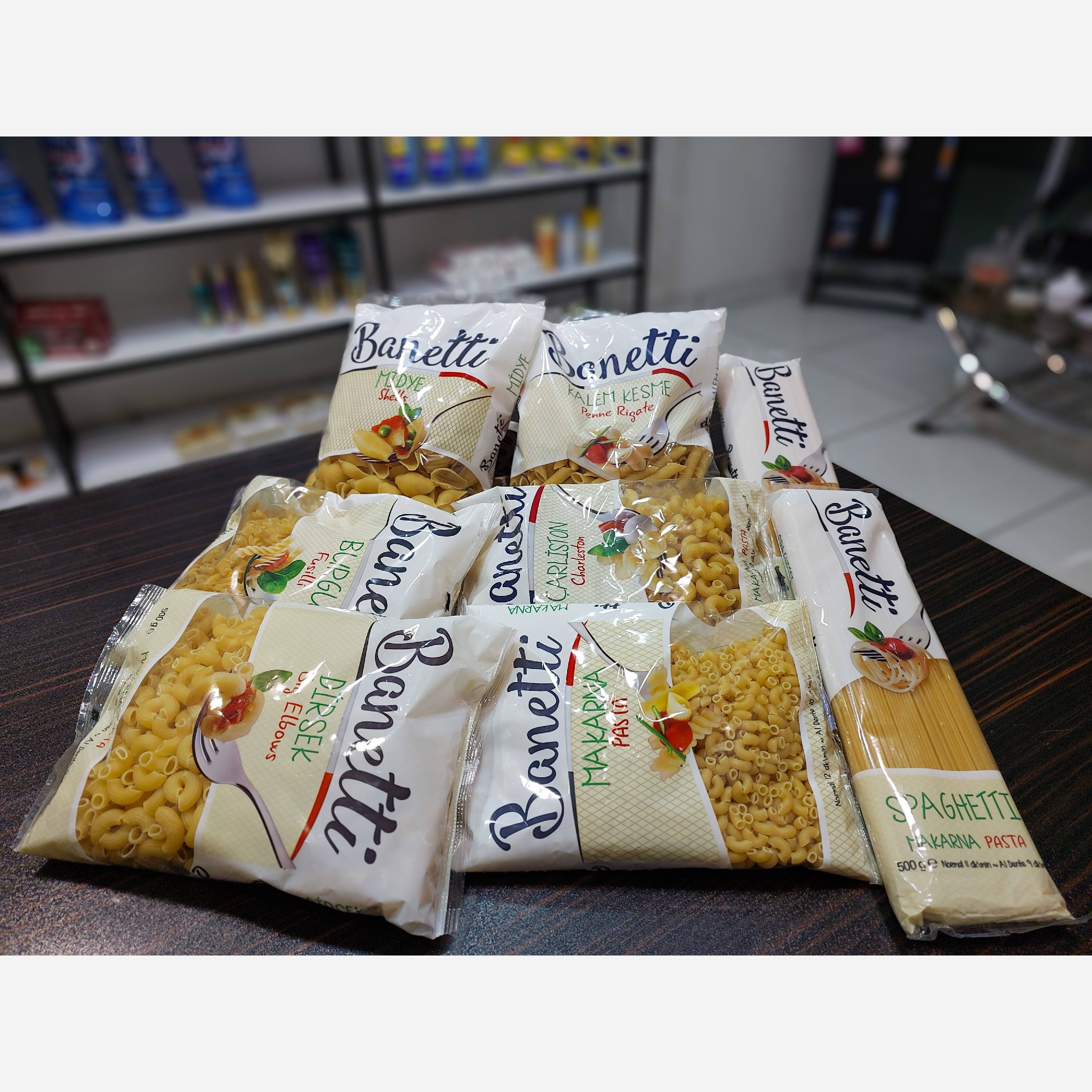 ماکارونی، اسپاگتی وپاستای رشته ای و خمیده بانتی Banetti Makarina Pasta