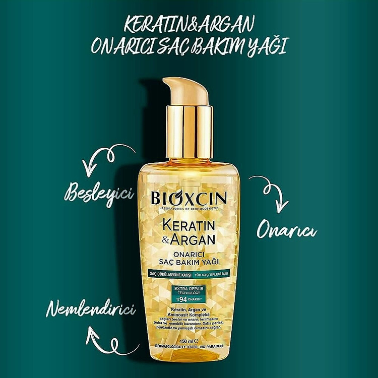 روغن کراتین و آرگان مو بیوکسین Bioxcin