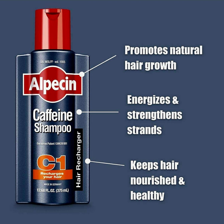 شامپو ضدریزش مو آلپسین مدل Caffeine C1