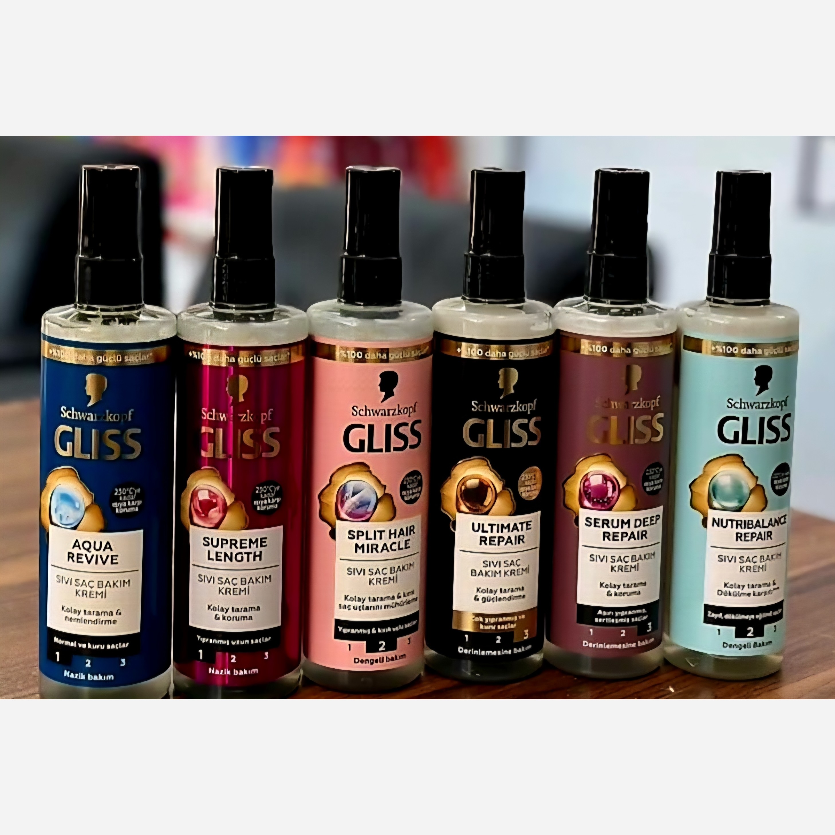 اسپری های دوفاز مو گلیس Gliss